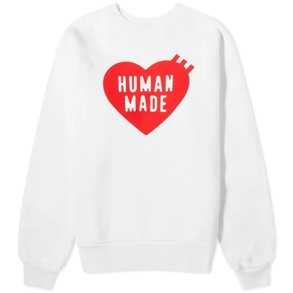 Свитшот Human Made Heart, белый