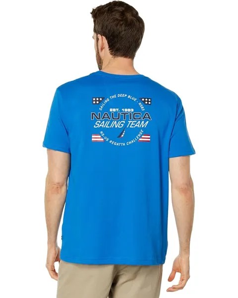 Футболка Nautica Sustainably Crafted Sailing Team Graphic T-Shirt, цвет Spinner Blue