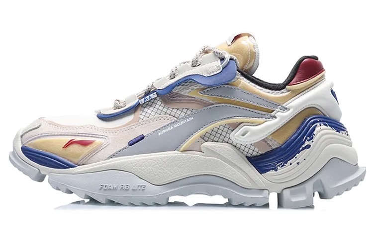LiNing Aurora Mountain Travel Lifestyle Shoes Men Low-top White/gray/blue