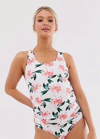 Эксклюзивный танкини с цветочным принтом Peek & Beau Eco Maternity-Мульти