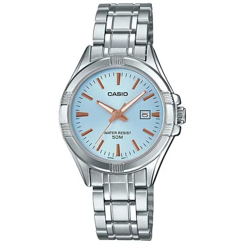 Наручные часы CASIO Collection LTP-1308D-2A, серебряный, голубой
