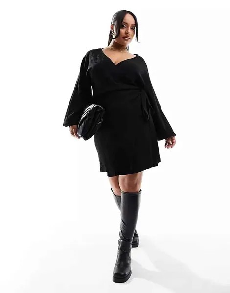 Платье Pretty Lavish Curve Knitted, черный