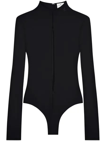 Courrèges боди Drop Volcano из джерси, черный