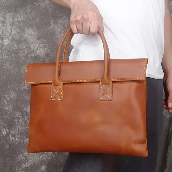 Новинка мужская деловая сумка портфель повседневная однотонная сумка тонкая сумка для планшета ретро для отдыха