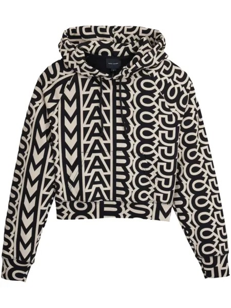 Укороченное худи с монограммой Marc Jacobs, черный