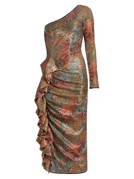 Платье миди с пайетками Delphi Peacock Chiara Boni La Petite Robe, цвет venerato