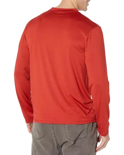 Топ U.S. POLO ASSN. USPA Long Sleeve Space Dye UV Top, цвет Red Heather