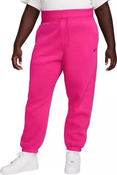 Женские спортивные штаны большого размера из флиса Phoenix с завышенной талией Nike Sportswear (большие размеры)