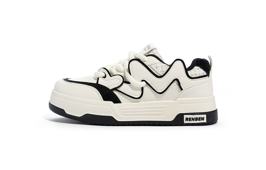 Кроссовки Humanism 1986 Skateboarding Shoes Women's Low-top, бежевый/черный