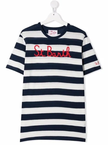 Mc2 Saint Barth Kids трикотажная футболка в полоску