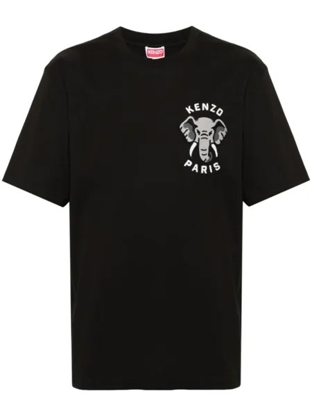 Kenzo футболка Elephant, черный