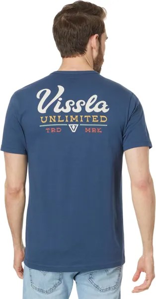 Футболка VISSLA Craftsmen Organic Short Sleeve Tee, цвет Dark Denim