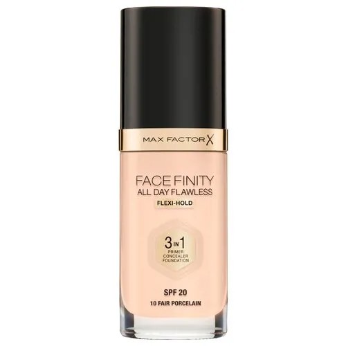Max Factor Тональный крем Facefinity All Day Flawless 3-in-1, 30 мл, оттенок: 10 Fair Porcelain