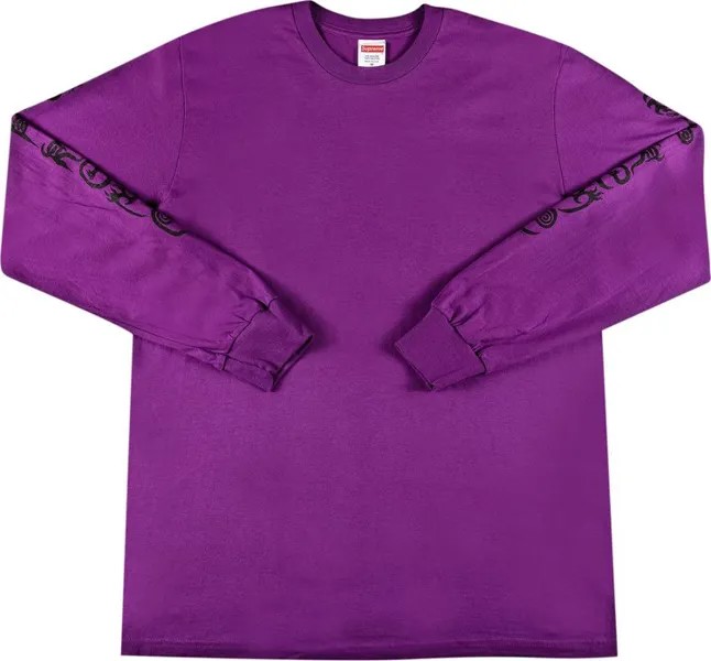 Лонгслив Supreme Clayton Patterson Long-Sleeve Tee 'Light Purple', фиолетовый