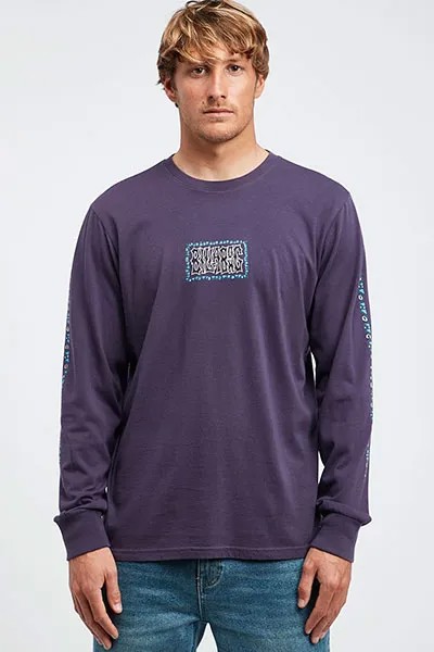 Лонгслив мужской Billabong Heritage фиолетовый S INT