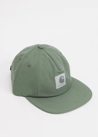 Бейсболка цвета хаки из 7 клиньев Carhartt WIP Hurst-Зеленый цвет