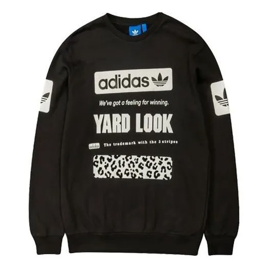 Толстовка adidas originals Graphic Crew Sweatshirt 'Cd1717' Black, черный