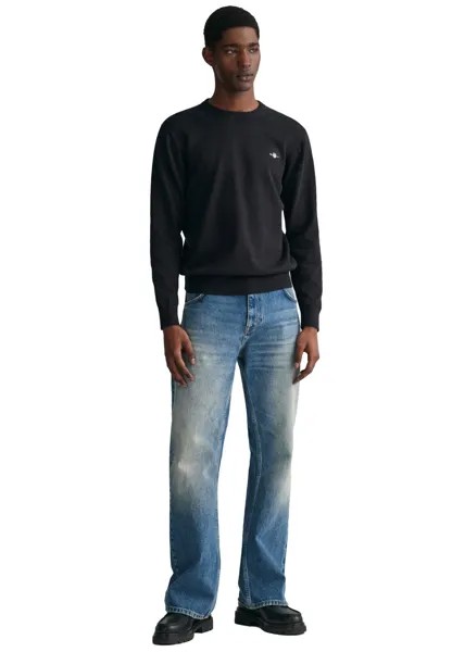 Свитер GANT Plus Classic C Neck, черный