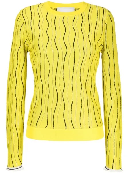 3.1 Phillip Lim жаккардовый джемпер Art Nouveau, желтый