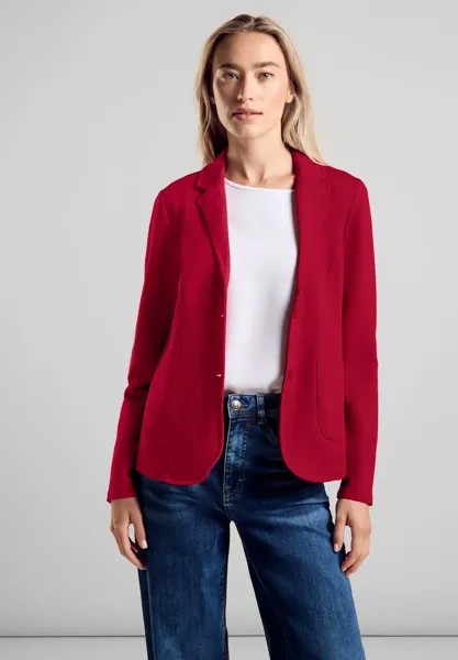 Пиджак STREET ONE из хлопка с стрейчем, цвет Autumn Red
