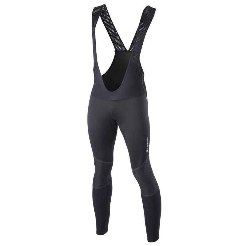 Велосипедные шорты длинные M Bike Bib Tights Thermo Elastic мужские - черные LOEFFLER, цвет schwarz