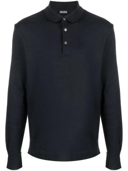 Zegna рубашка поло, синий