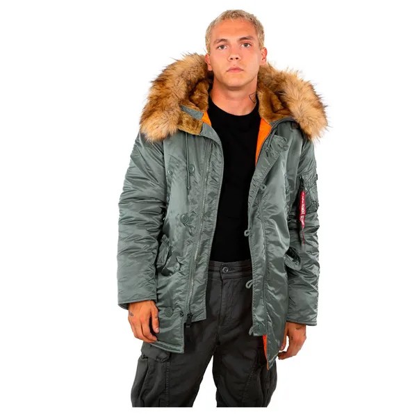 Пальто Alpha Industries N-3B VF59, зеленый