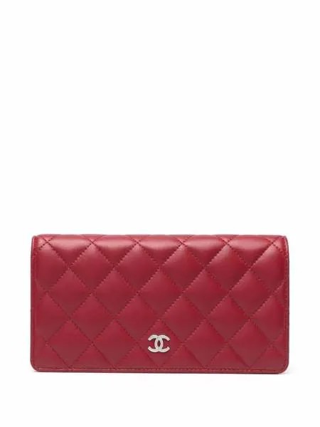 Chanel Pre-Owned стеганый кошелек 2012-го года с логотипом CC
