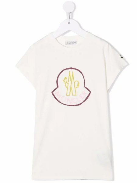 Moncler Enfant футболка с логотипом