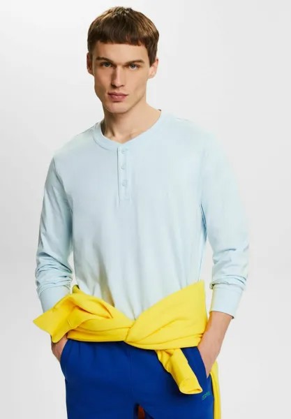 Рубашка с длинным рукавом IM HENLEY-STIL Esprit, цвет pastel blue