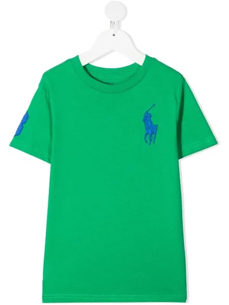Ralph Lauren Kids футболка с вышивкой Polo Pony