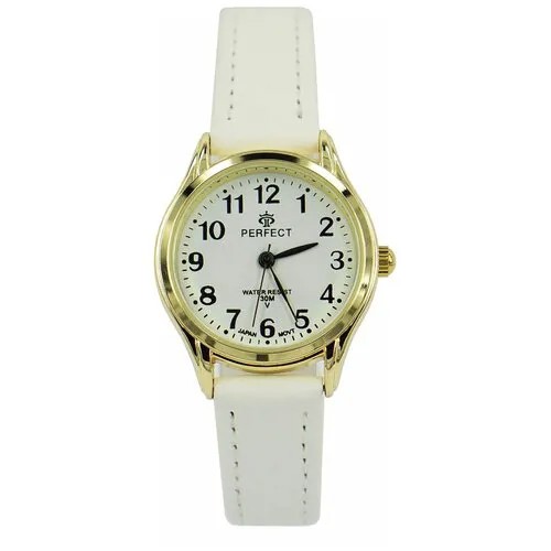 Perfect часы наручные, кварцевые, на батарейке, женские, металлический корпус, кожаный ремень, металлический браслет, с японским механизмом LX017-010-9