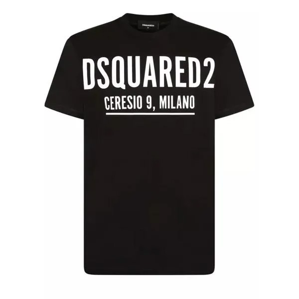 Футболка cotton t-shirt Dsquared2, черный