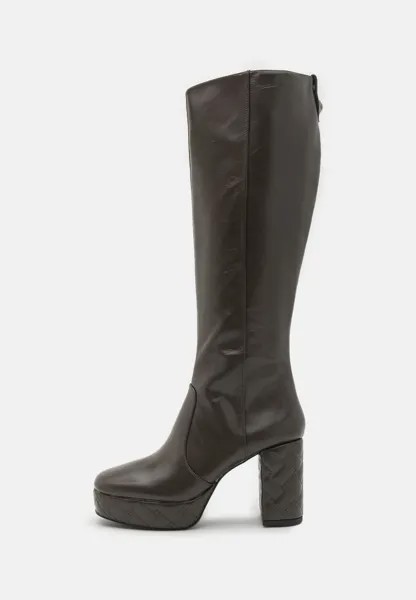 Ботинки на платформе Kensington Platform Knee Kurt Geiger London, цвет dark brown combination