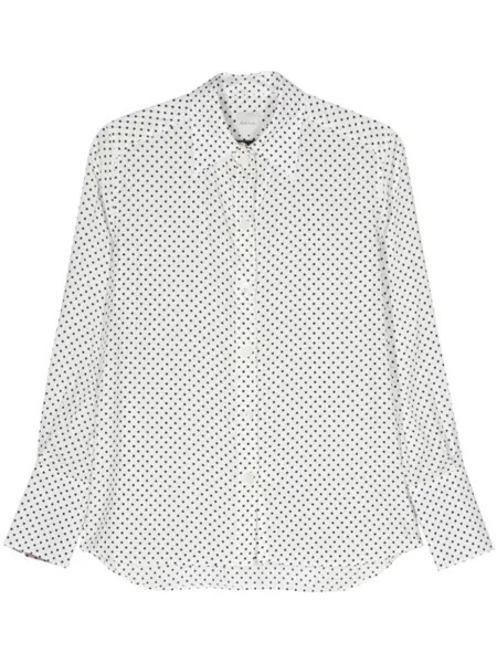 Paul Smith рубашка в горох, белый