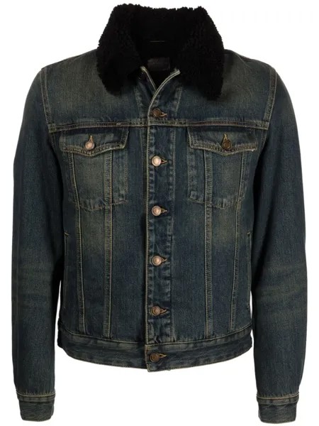 Saint Laurent джинсовая куртка, синий