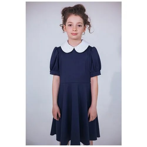 Школьное платье Leya.me, размер 140, синий