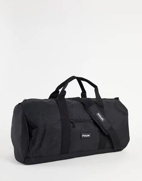 Черная спортивная сумка из нейлона French Connection FCUK-Черный цвет