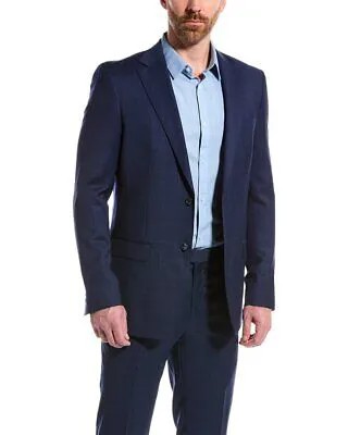 Zanetti 2шт Porto Slim Fit шерстяной костюм мужской
