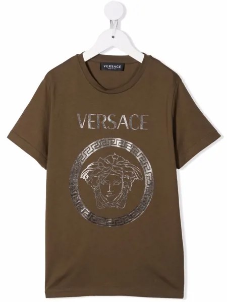 Versace Kids футболка с логотипом Medusa