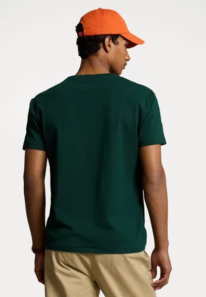 Принт на футболке CLASSIC FIT LOGO JERSEY T-SHIRT Ralph Lauren, темно-зеленый