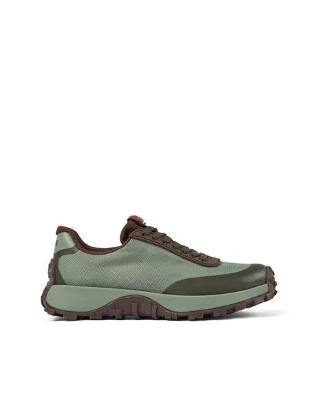 Женская спортивная обувь на шнурках и контрастной подошве Camper, зеленый