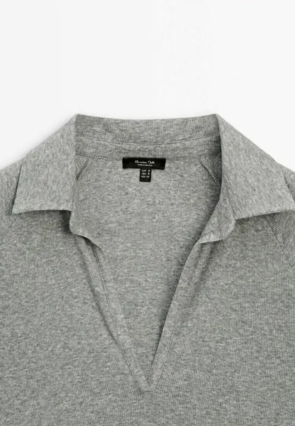 Рубашка поло Massimo Dutti, серый