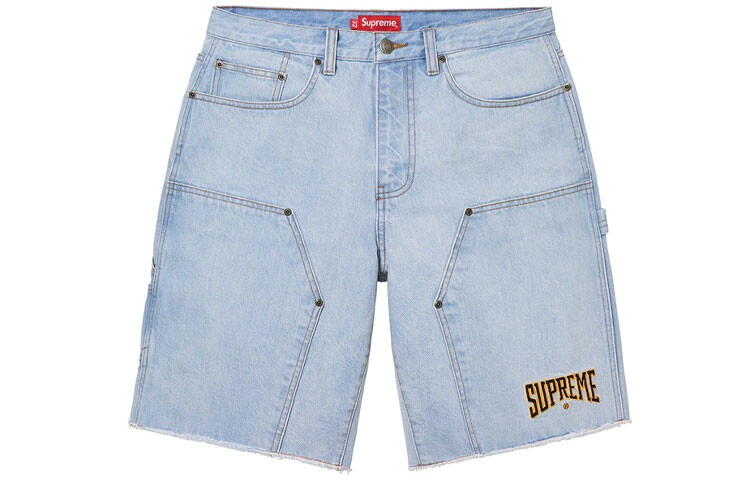 SS22 Джинсовые шорты унисекс Supreme, красный