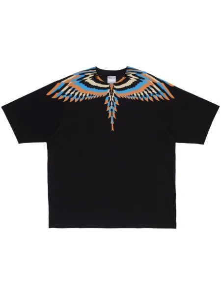 Marcelo Burlon County of Milan футболка с принтом Optical Wings, черный