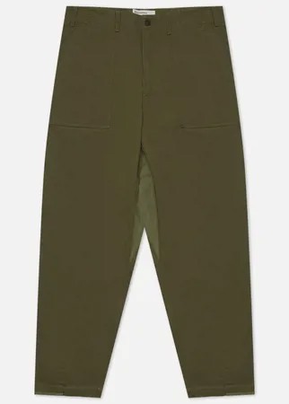 Мужские брюки Universal Works Patched Mil Fatigue Twill Mix, цвет оливковый, размер 30
