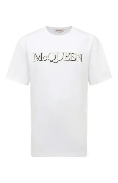 Хлопковая футболка Alexander McQueen