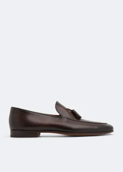 Лоферы MAGNANNI Leather loafers, коричневый