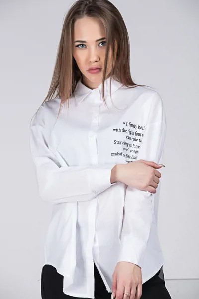 Рубашка женская STOLNIK 27060-8 (M-L, Белый)