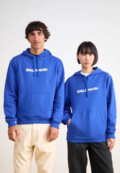 Толстовка с капюшоном LOGO HOODIE UNISEX Salomon, синий